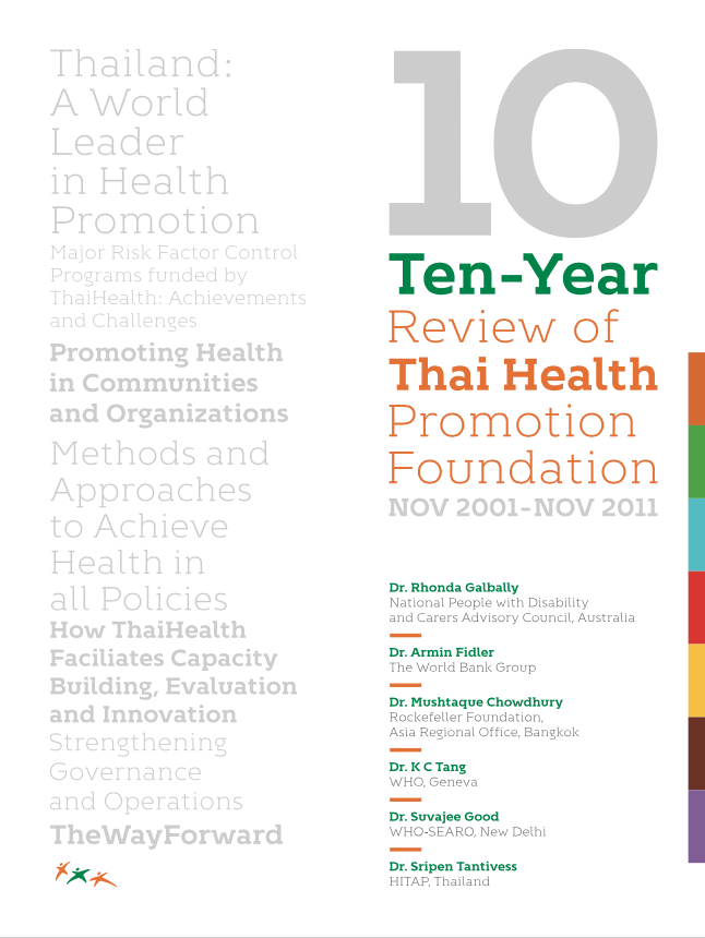 Ten-year review of ThaiHealth -2001-2011